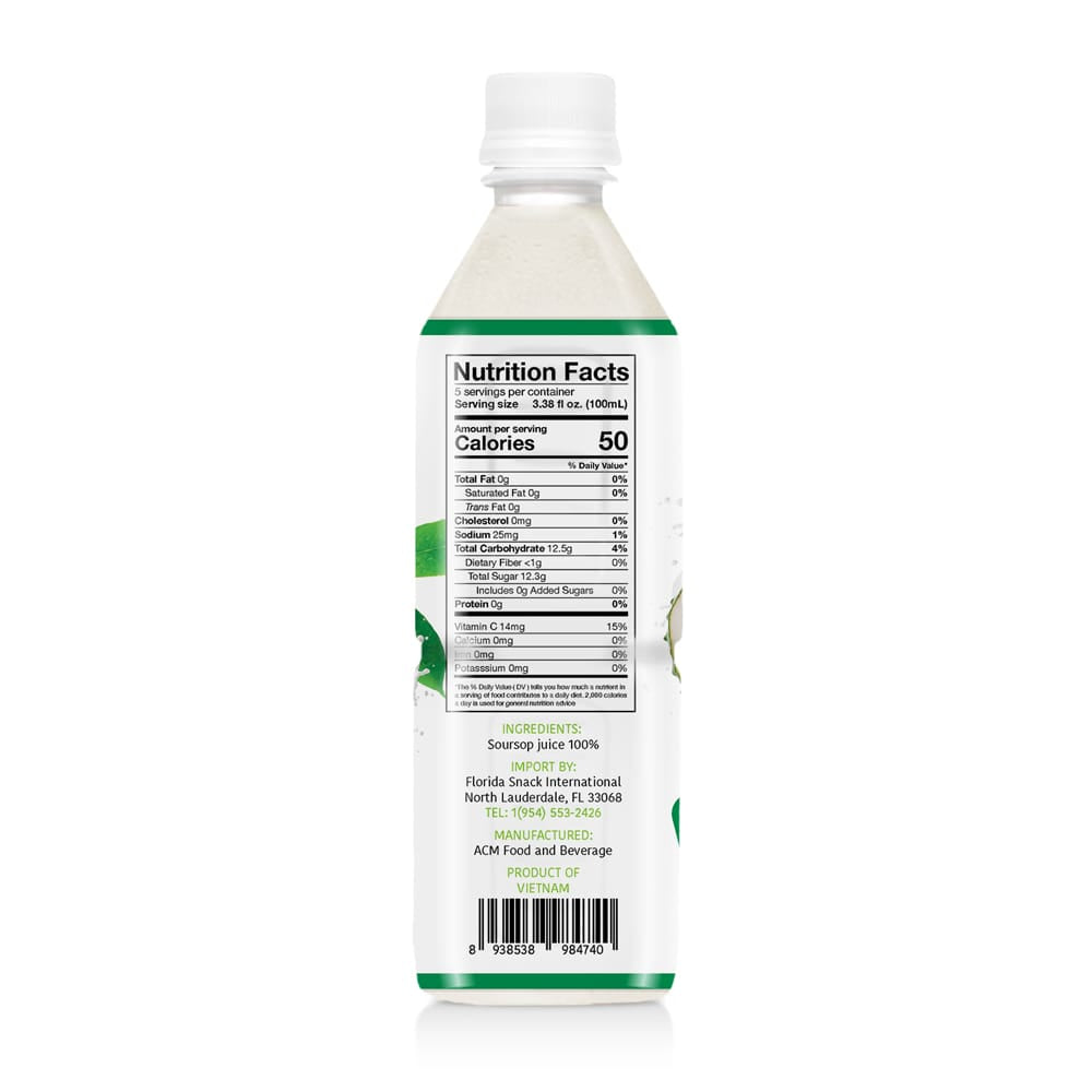 Don Luis soursop 100% Juice 500ml/12 units
